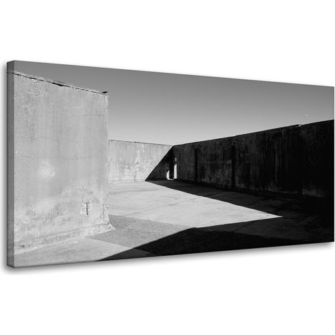 Betonabstraktion, Leinwanddruck 80x40 cm