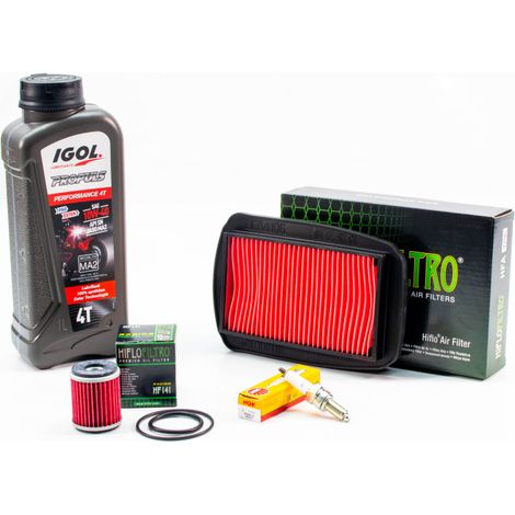 Kit Révision Filtres Bougies pour YAMAHA R125 de 2024 à 2025 - IGOL PROPULS PERFORMANCE 10W40 1L