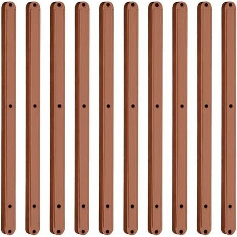 Lot de 5 paires de glissières de tiroir en plastique pour tiroir,298 mm,Marron (1/5)