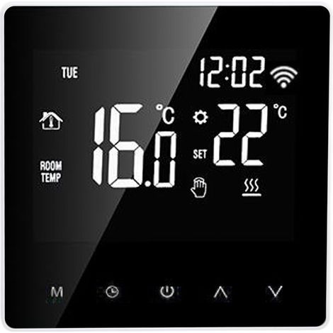 ME81H Smart WiFi LCD Thermostat Water Floor chauffage Mur Choiler électrique pour Tuya AC230Vwhite Fond blanc Bouton 3A (1/5)