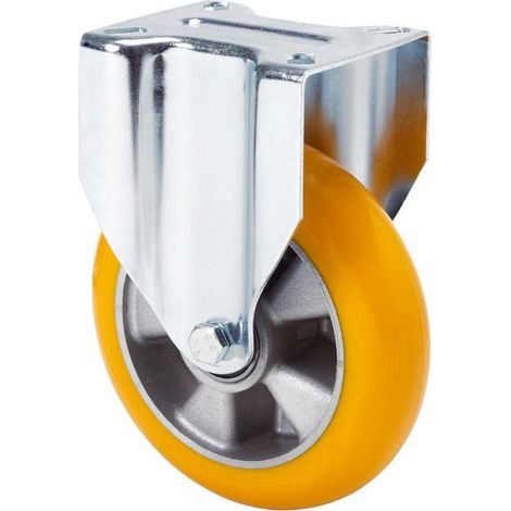 rueda fija  17tv160-auab aluminio-poliur.naranja eje bolas balona (1/2)