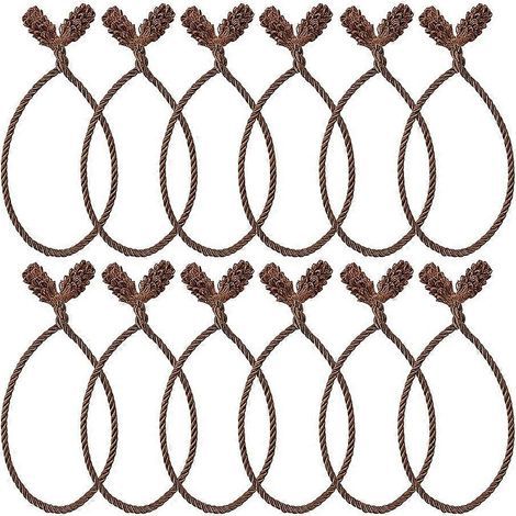 Packung mit 12 wiederverwendbaren und flexiblen 50 cm (20 Zoll) langen Weihnachtsgirlandenbändern, ideal für Girlanden, Kränze und Treppengeländer. (1/5)