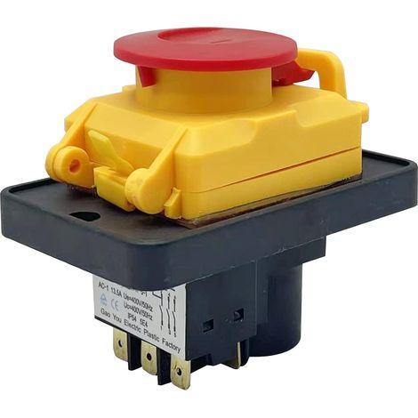 K J D18 Recessed Switch 3 Pin 400V-50Hz with Live Trigger and Coil Contact Motor Switch Main Switch Emergency Stop Waterproof Switch (1/5)