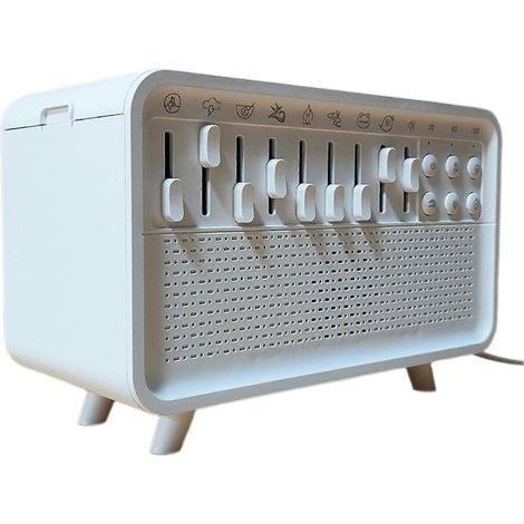 Veilleuse à bruit blanc, humidificateur, enceinte portable Bluetooth pour hôtels et camping (1/5)