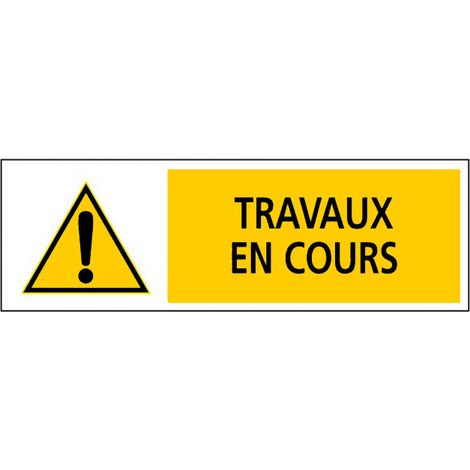 Panneau Travaux en cours - Rigide 450x150mm - 4062754