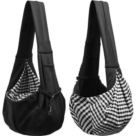 Schwarze Haustiertasche Hundetasche Transporttasche für kleine Hunde Wasserdichte Reisetasche für Katzen und Hunde Haustiertasche mit einer Tragk (1/5)
