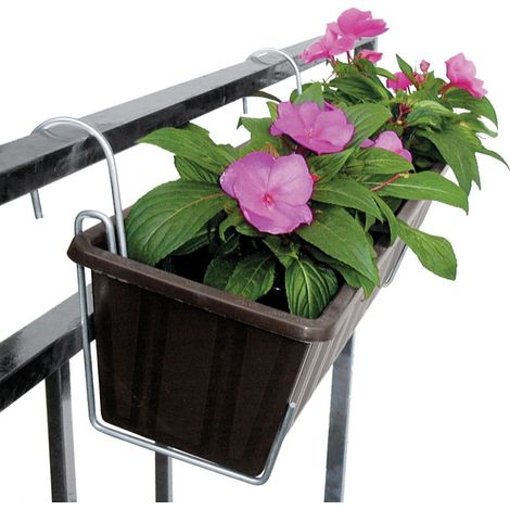 Blumenkastenhalter bellissa verzinkter Stahl 11.5x16.5 cm wetterfest