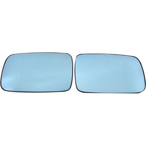 Coppia di specchietti retrovisori laterali per auto con lenti in vetro blu riscaldate per Mercedes-Benz E46, E65, E66, E67 (2001-2008), codici ricambio: 51167028427 51167028428
