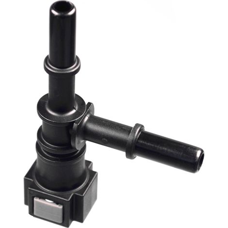 Raccord femelle pour tuyau de carburant en plastique 7,89 mm à connexion rapide, compatible avec les tuyaux en nylon.