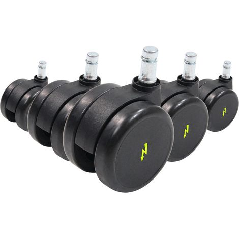 5x Hartbodenrollen ROLO ESD 11mm / 65mm (5er Pack) elektrisch leitfähig hjh OFFICE (1/5)