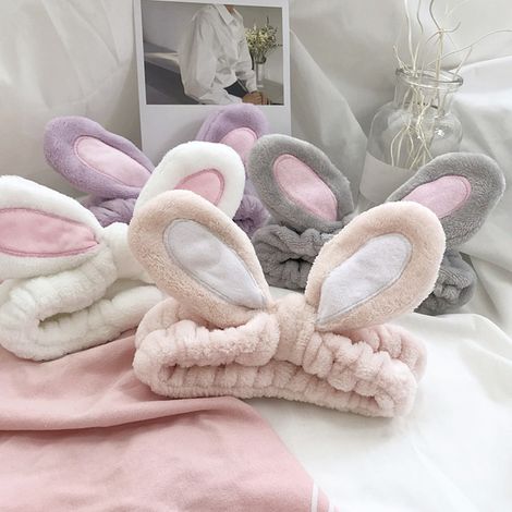 Bandeau Élastique Doux Lapin pour Fitness Yoga - Accessoire Cheveux Femme Enfant (1/2)