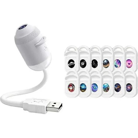 Lampe de projection d'étoiles galaxie HD USB, veilleuse LED d'ambiance, projecteur d'étoiles LED Plug & Play (1/5)
