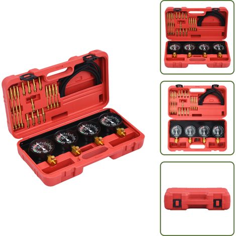 Kit strumenti carburatore - vidaXL Kit Strumenti per la Sincronizzazione del Vuoto del Carburatore - Manometri pressione
