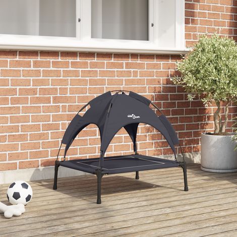 vidaXL Lit pour Chien 63 x 49,5 x 60 cm Acier Noir