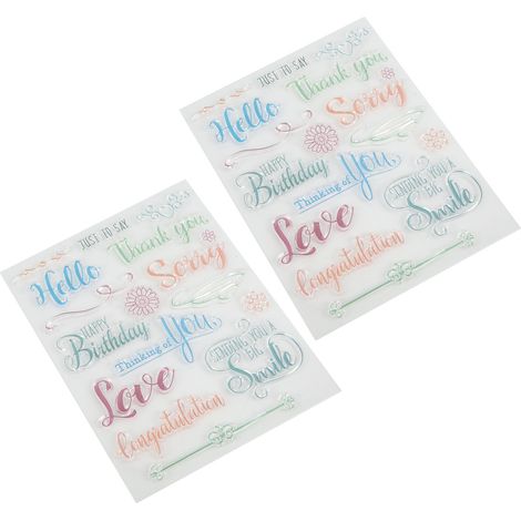 Stück durchsichtige Stempel, DIY-Werkzeug, interessant, langlebig, wiederverwendbar, aus TPR-Material, transparentes Aussehen, Prägewerkzeug, Scrapbooking-Werkzeug (1/5)