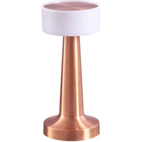 Veilleuse pour enfants - - 3 niveaux de luminosité - Or rose - 1 pièce - Commande tactile - Lampe LED sans fil (1/4)