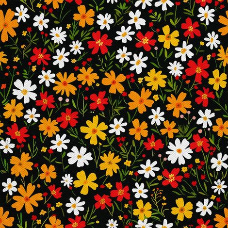 Outdoor dekostoffe oxford - Motiv Blumen I DX5239 (1/5)