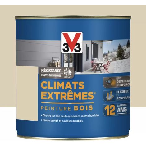 Peinture bois V33 Climats Extrêmes Satin Sable 0,5 L (1/4)