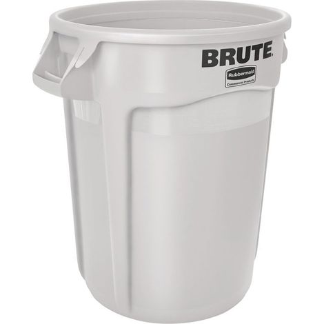 Fût polyvalent blanc 121 l PE D. extérieur 560xH692 mm RUBBERMAID