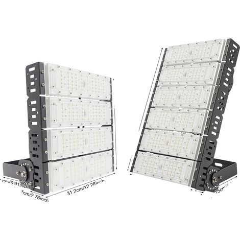 Projecteur extérieur, technologie LED, design étanche, noir (1/2)
