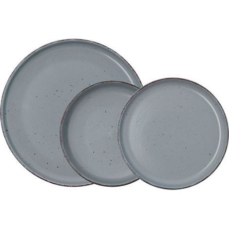 VAJILLA CERAMICA DUNA GRIS 12 PIEZAS (1/2)