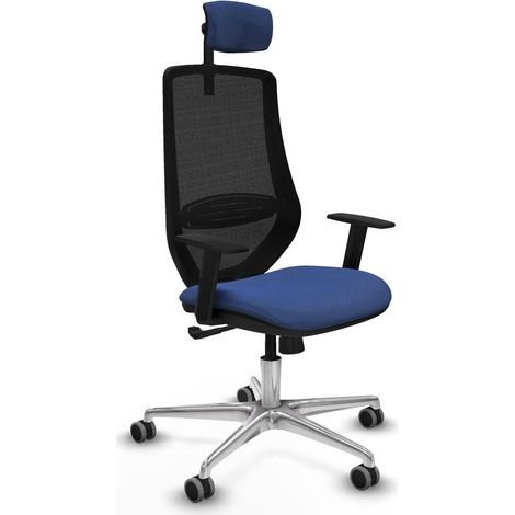 piqueras-y-crespo Mardos Chaise de Bureau bleu marine (1/3)
