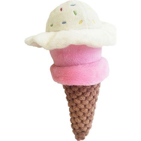 Peluche per cani Gloria Gloicecream Multicolore Poliestere polipropilene Gelato 9 x 9 x 17 cm