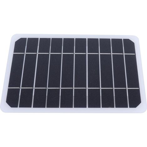 Monocrystalline Silicon Solar Panel, 5W 5V Solar Charger Board with USB Output, 20% Conversion Rate, Slim Portable PV Module for Car, RV, Boat, Camping (1/5)