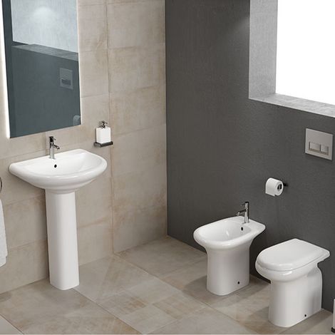 Set di sanitari completi di lavabo serie Orient con sedile incluso (1/5)