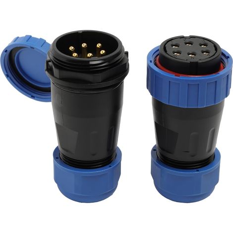 TY28 6 Pin 25A Waterproof Crimp Connector Male Female Plug Quick Disconnect for Power Supply Device (1/5)