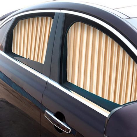 Rideaux de voiture magnétiques de protection solaire, protection UV et chaleur, lot de 4 (1/5)
