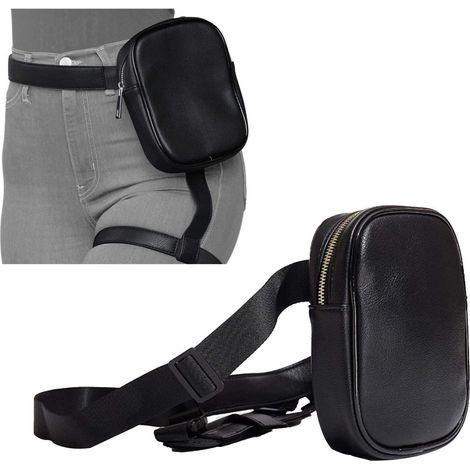 Beintasche Damen PU Leder, wasserdicht, multifunktional, für Motorrad, Sport, Wandern (1/5)