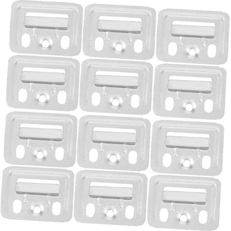 100 pièces Lot de Clips Métalliques Fixation Panneaux Muraux pour Meubles Agrafes de Montage pour Panneaux Intégrés Maintien Stable et Polyvalent (1/5)