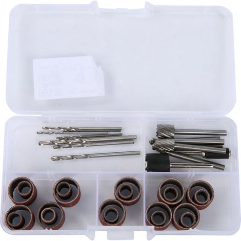 Kit De 37 Pièces Pour Meuleuse Électrique - Outils En Alliage Et Papier Abrasif - Pour Coupe Polissage Perçage - Usage Menuiserie (1/5)