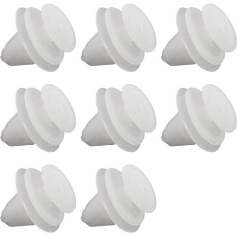 Adecuado para 80 clips de montaje de paneles de puertas de coche blancos, compatible con 206207 1007307