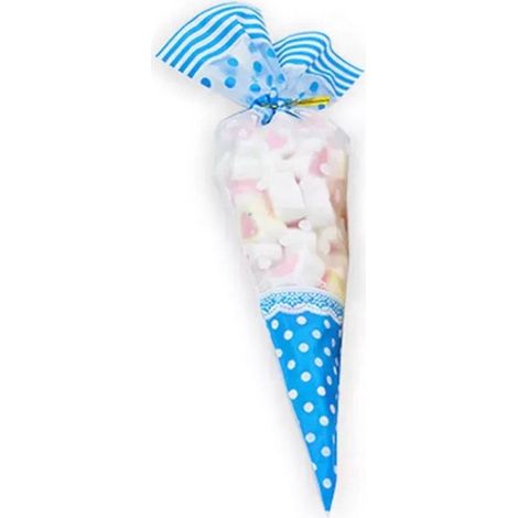Lot de 15 sachets à bonbons - 17 x 33 cm - Pour anniversaire - Sacs à biscuits et friandises - Emballage de fête (1/4)