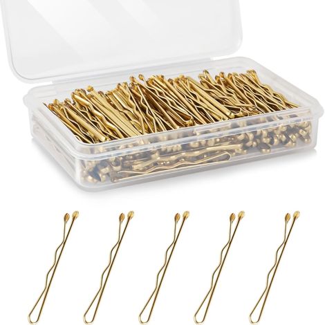 Lot de 150 mini pinces à cheveux noires, avec boîte de rangement, universelles pour enfants, filles et adultes, adaptées à tous les types de cheveux (1,38 pouces, 3,5 cm)
