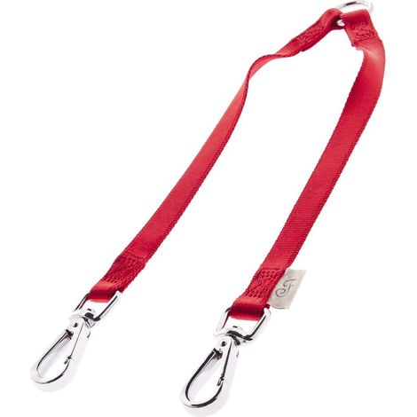 Accoppiacani in nylon resistente e antigraffio per cani - rosso (1/5)