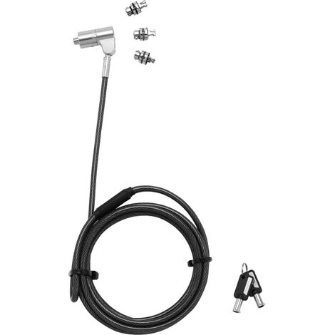 DICOTA Câble de SECURITE UNIVERSEL 3EN1 à Clé D31699 (1/3)