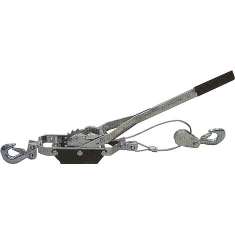 Mw Tools – Palan avec câble 2 t – Câble en acier – Capacité de levage 2 tonnes – Ratio de levage 15:1 – HNP20