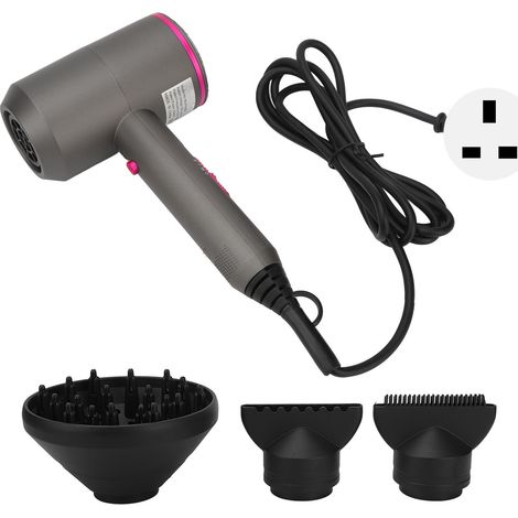 Sèche-cheveux Puissant à Température Constante, Forme Marteau Ionique, Prise UK 220V pour Usage Domestique (1/5)