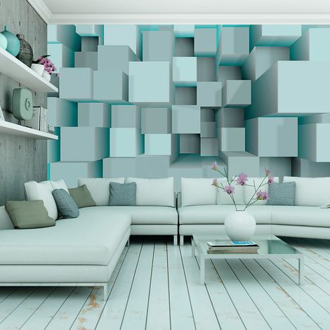 Fotomurale - Blue puzzle - 200x140 (1/4)