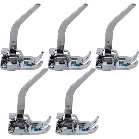 5 Pièces Pied Presseur Tricot pour Machine à Coudre, Accessoires pour Tissus Fins Élastiques (1/5)