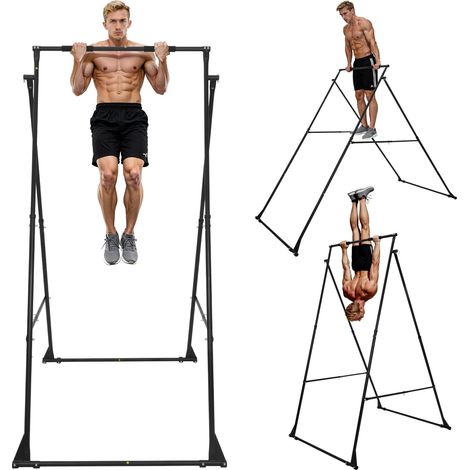 Structure Balançoire pour Yoga Aérien, Portique pour Hamac et Yoga avec Charge Maximale 200 kg, Support de Traction Triangulaire, avec Mousse EVA, Réglages Horizontal et Vertical, Pilates (1/5)