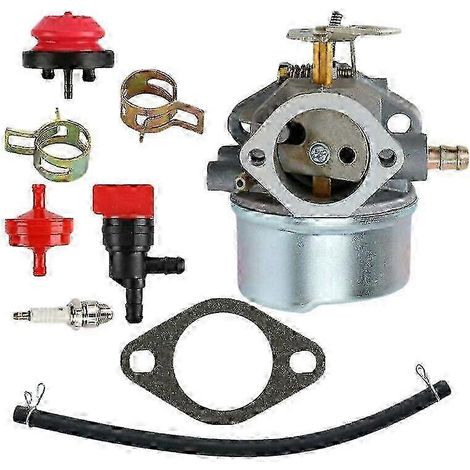 Kit de carburateur pour souffleuse à neige compatible avec les modèles 8 CV, 9 CV et 10 CV (références 640349 et 640052). (1/5)