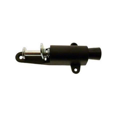 Arret de porte a' pe'dale Art.145 hauteur 12 cm course maximale 25 mm en aluminium peint en noir