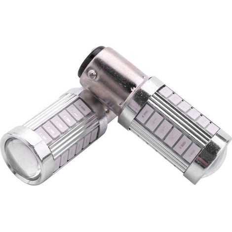 2 Pcs Rouge 1157 P215W LED Feux Freins Auto Lampe Brouillard 215W ODIPIE (1/4)