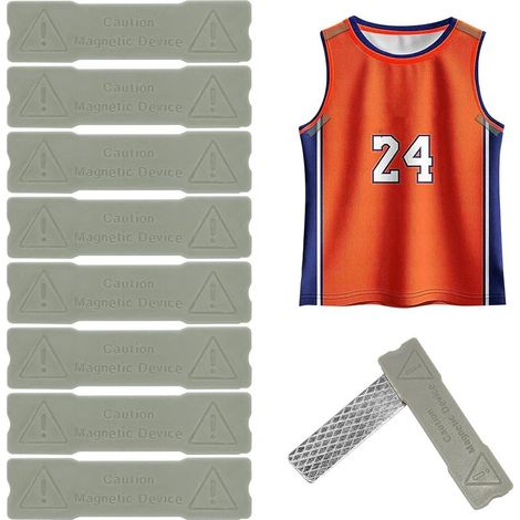 Lot de 8 supports muraux magnétiques pour maillots - Sans perçage, sans abîmer les surfaces, affichage invisible et flottant pour maillots football et objets de collection encadrés (1/5)
