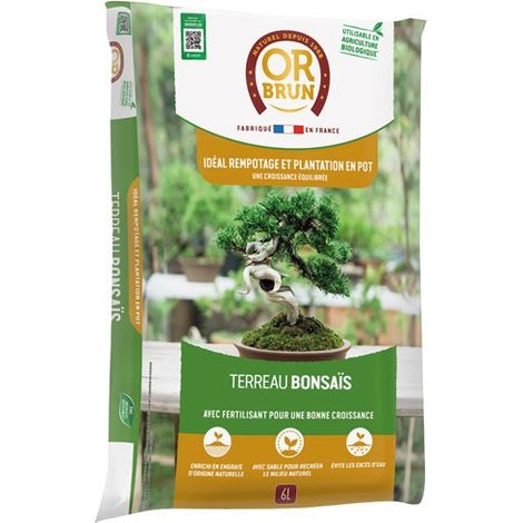 Sustrato para Bonsáis Uab 6 L / Nc - Oro Marrón