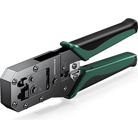 Pinza crimpatrice per connettori RJ45 per cavi di rete verde (1/4)
